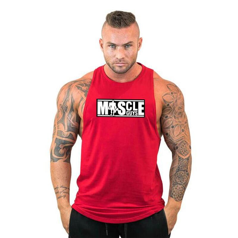 Tank Top Muscle - Mens Muscle Exercise Sleeveless Shirt Gym