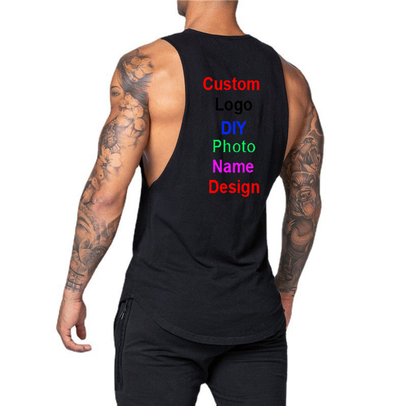 DIY Customized Logo Brand Gym  - Tank Top Muscle 评论和价格