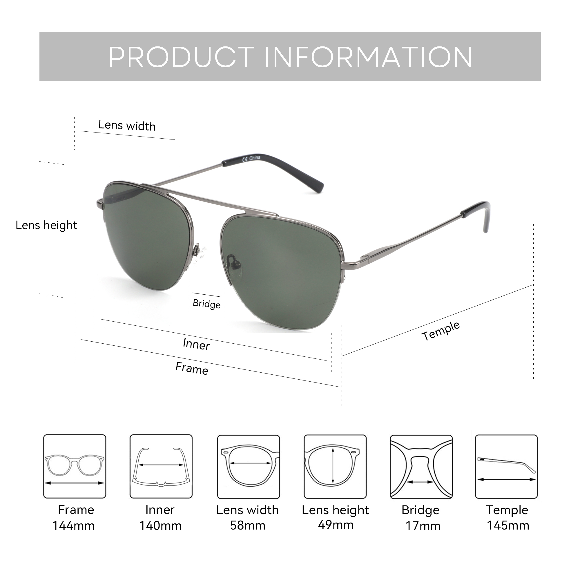 BLUEMOKY Fashion Polarized Pre - Sunglasses Aviator Polarized 评论和价格