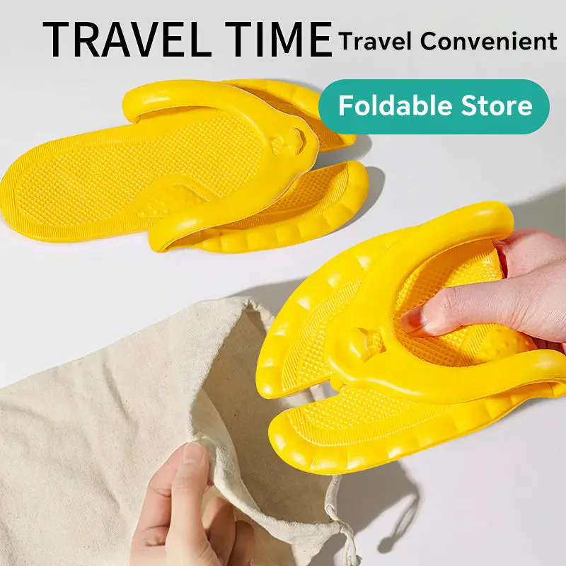 Compact Travel Slippers Women  - Flip Flop Leather Men 评论和价格