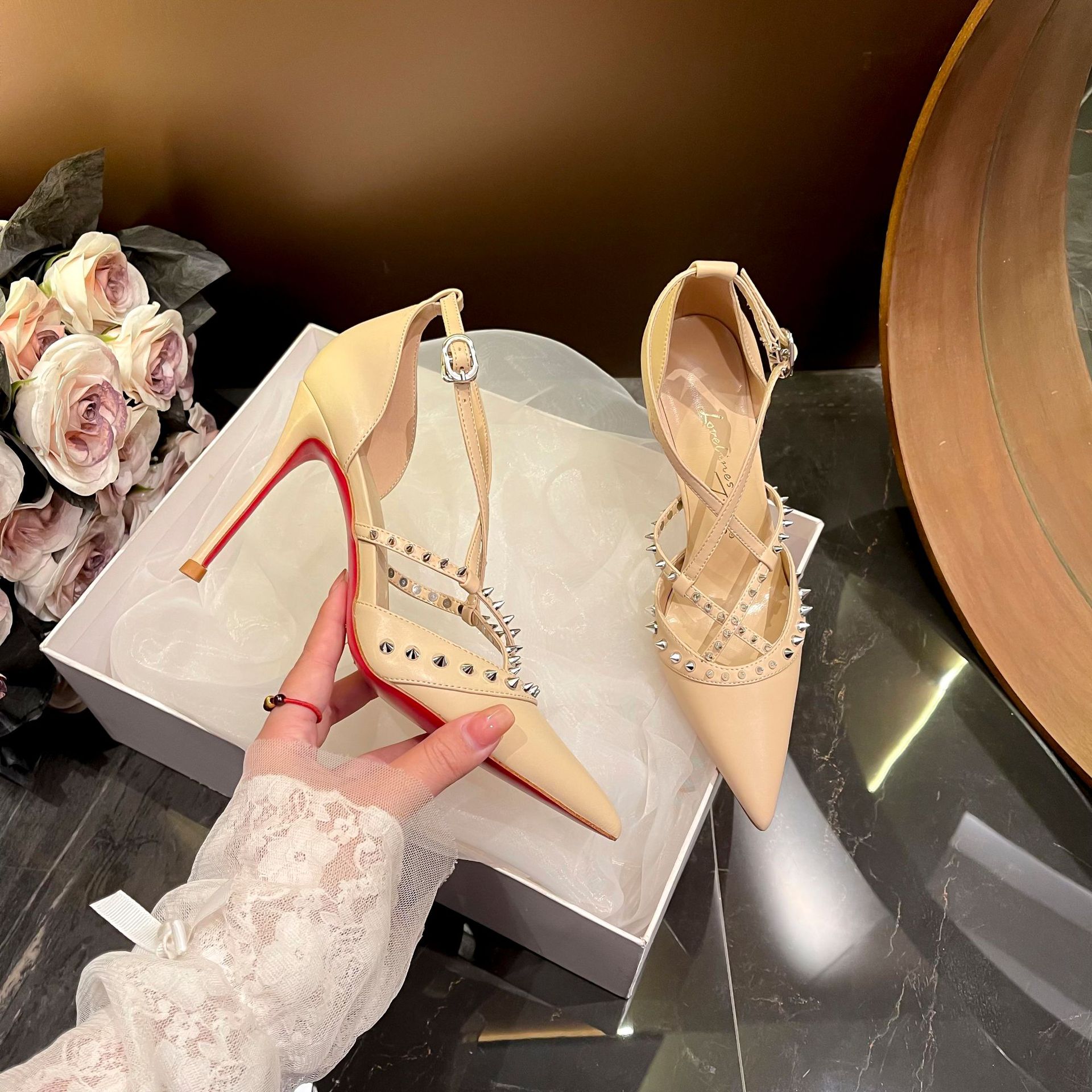 Retro Woman Shoes Sandals Stil - Casual Sandal Leather 评论和价格