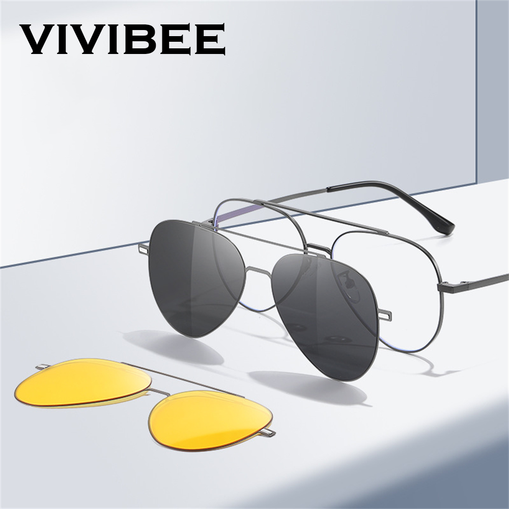 VIVIBEE Aviation Magnetic Pola - Sunglasses Aviator Polarized 评论和价格