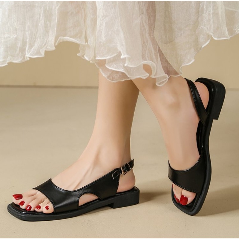 2026 summer retro women's sand - Casual Sandal Leather 评论和价格